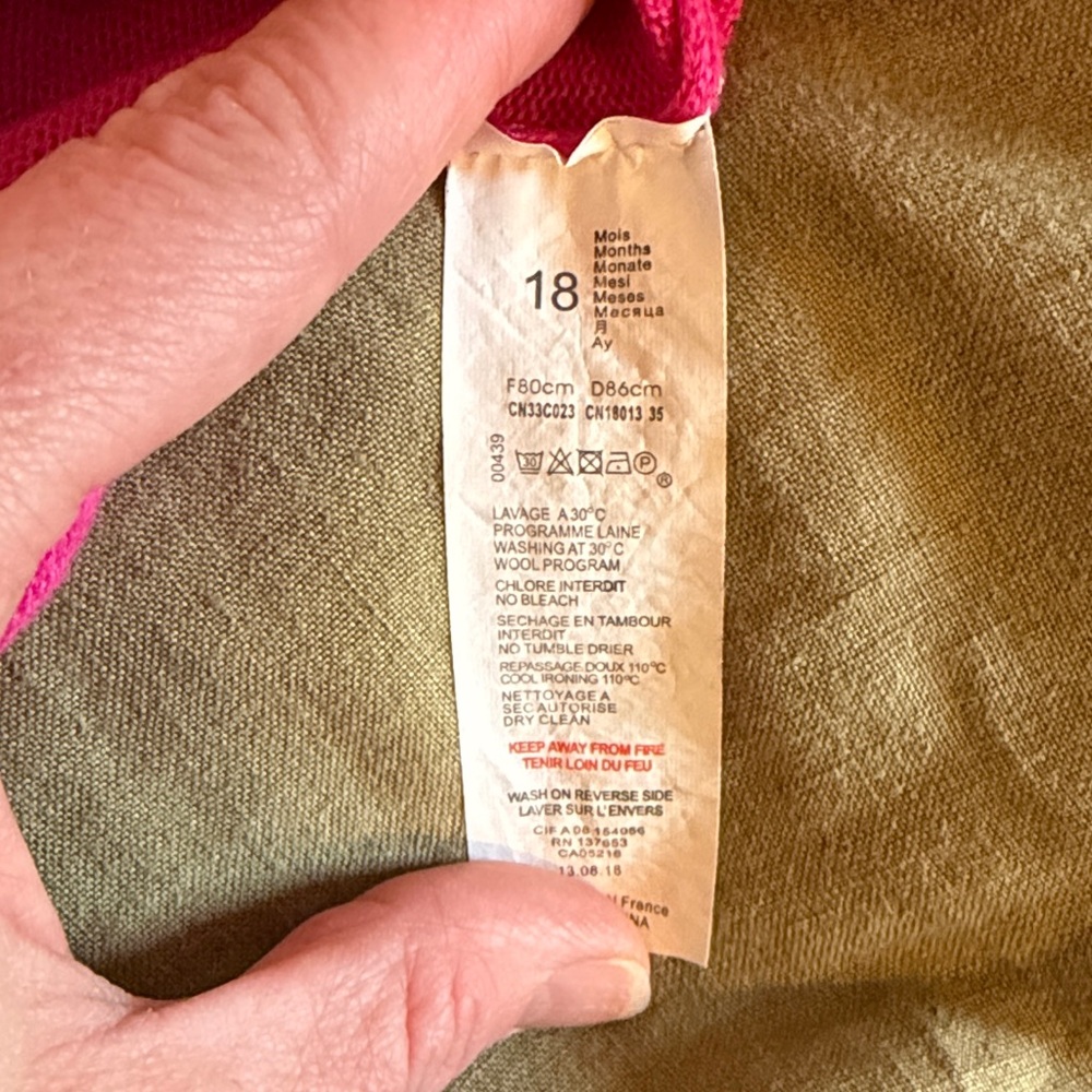 Catimini Pink Button Down Cardigan for Kids - Picture 4 of 6
